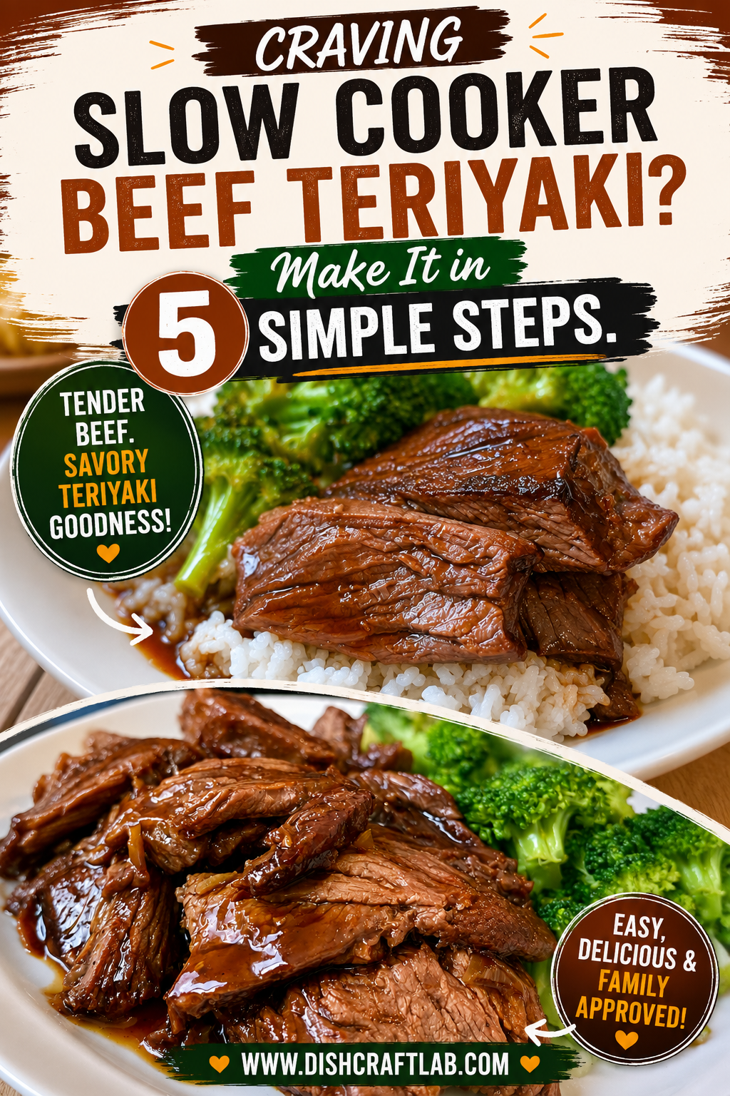 slow cooker beef teriyaki