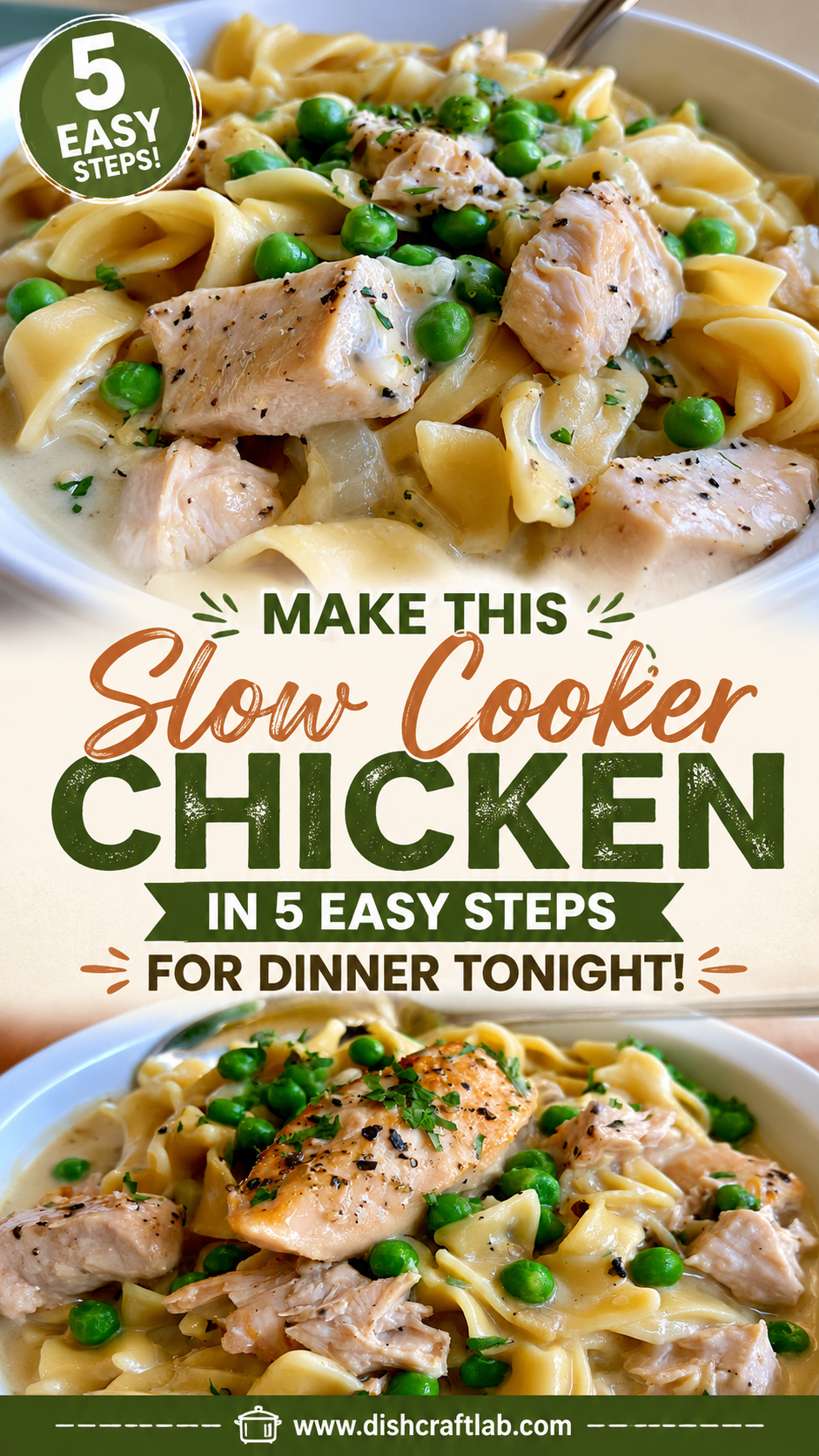 slow cooker chicken and noodles