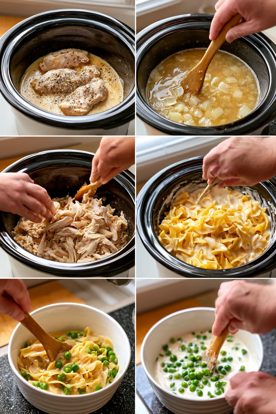 slow cooker chicken and noodles
