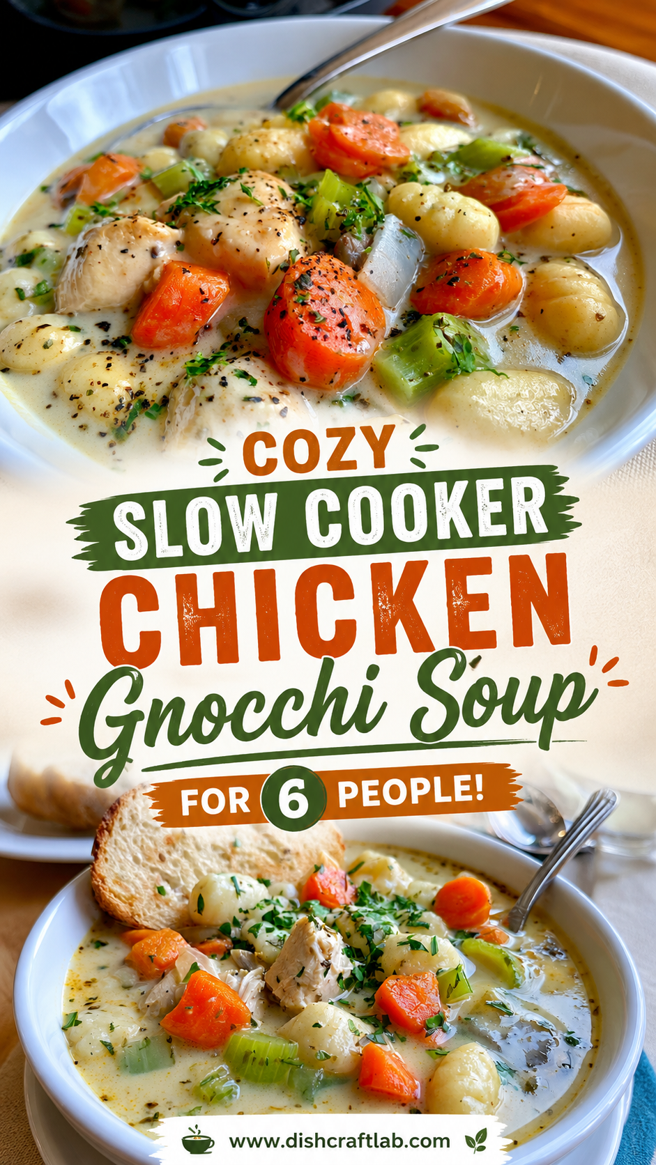 slow cooker chicken gnocchi soup