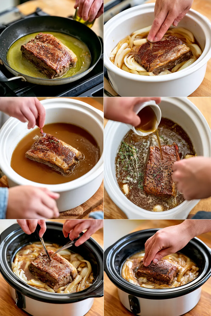 slow cooker french onion pot roast