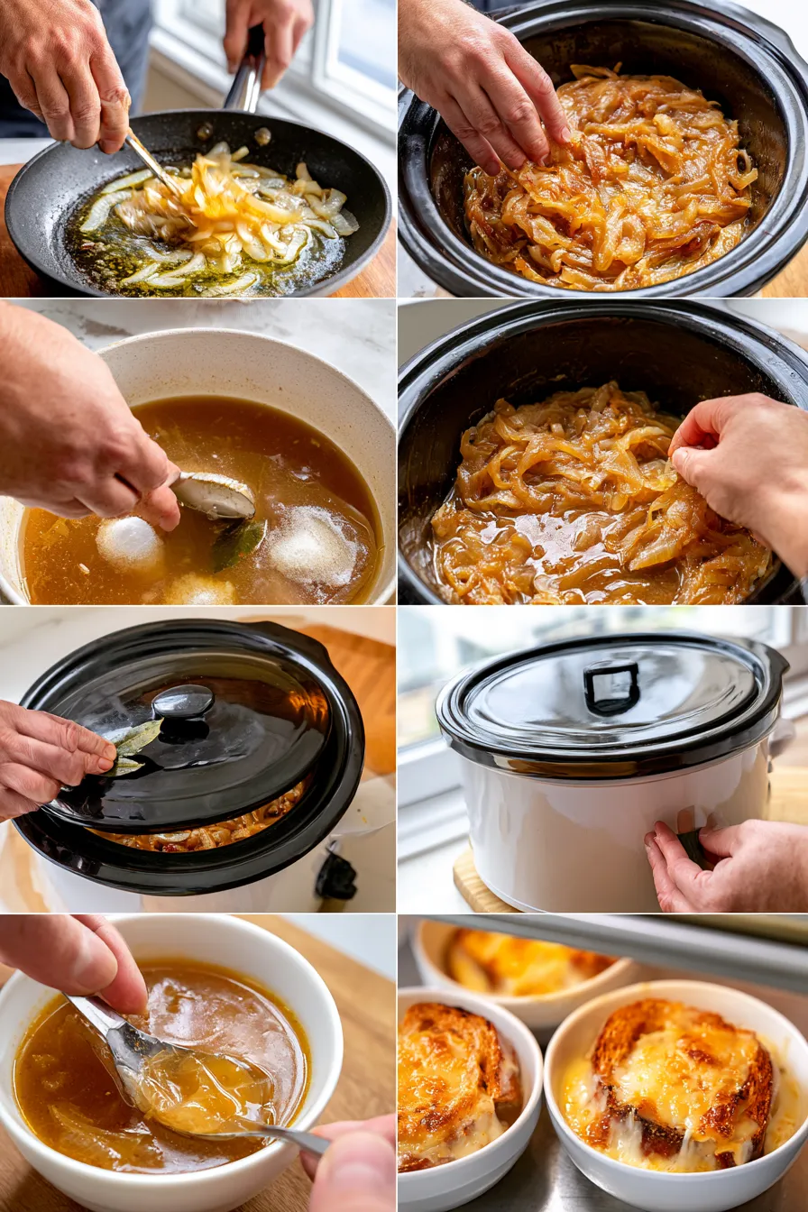 slow cooker french onion soup