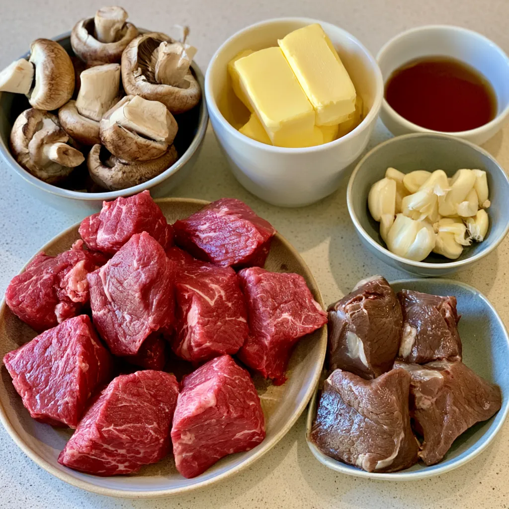 slow cooker garlic butter steak bites