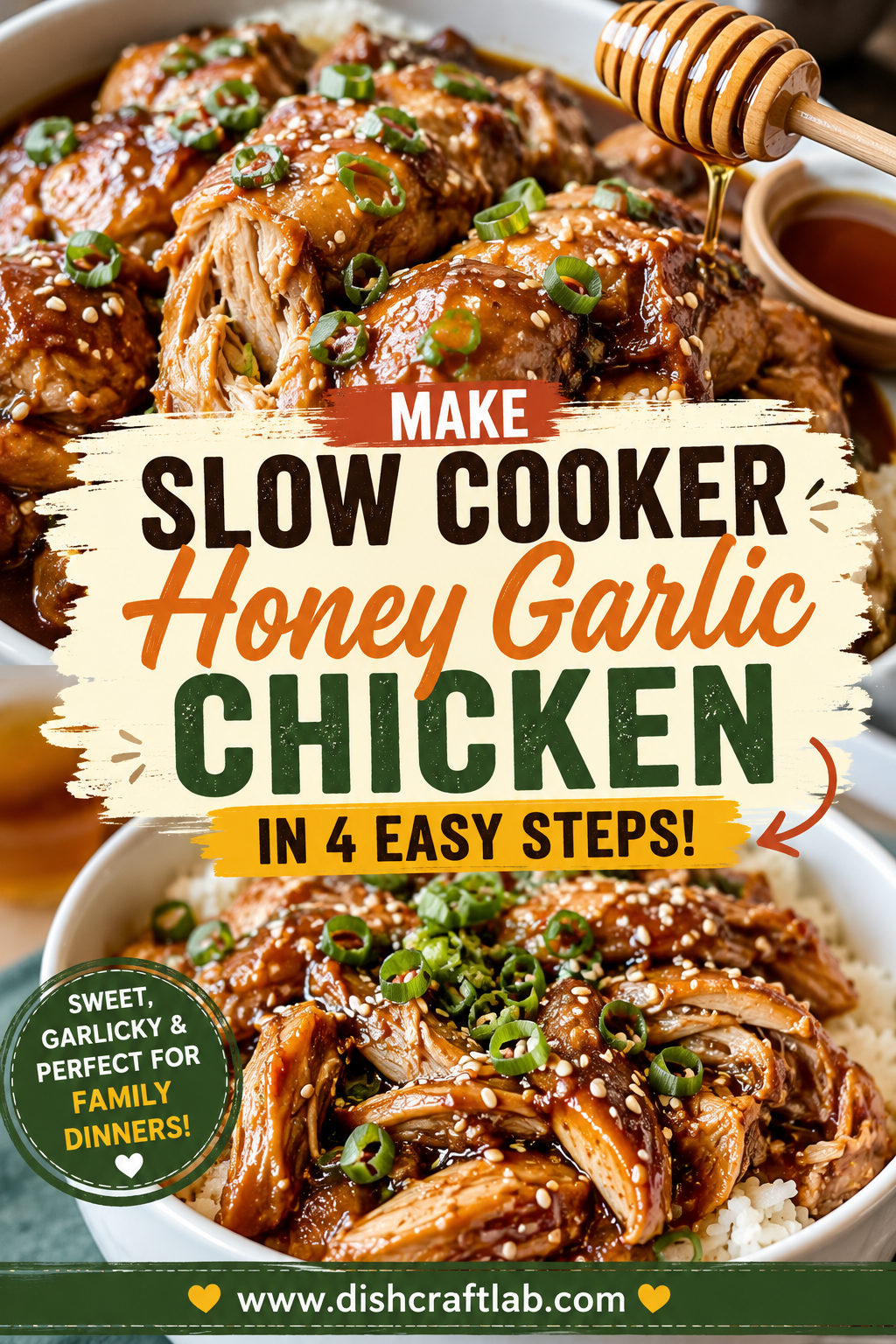 slow cooker honey garlic chicken