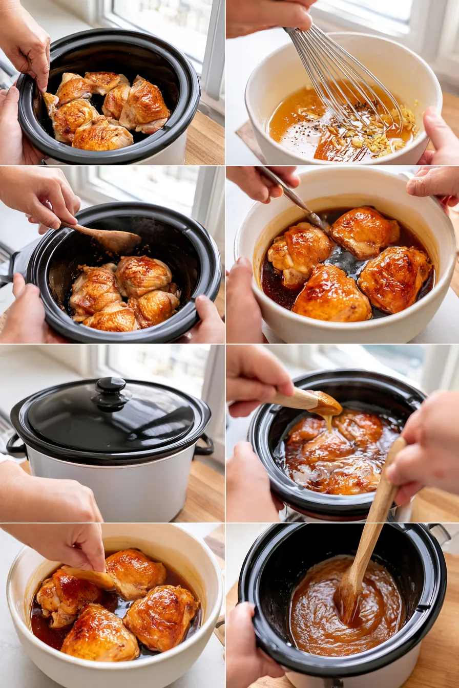 slow cooker honey garlic chicken