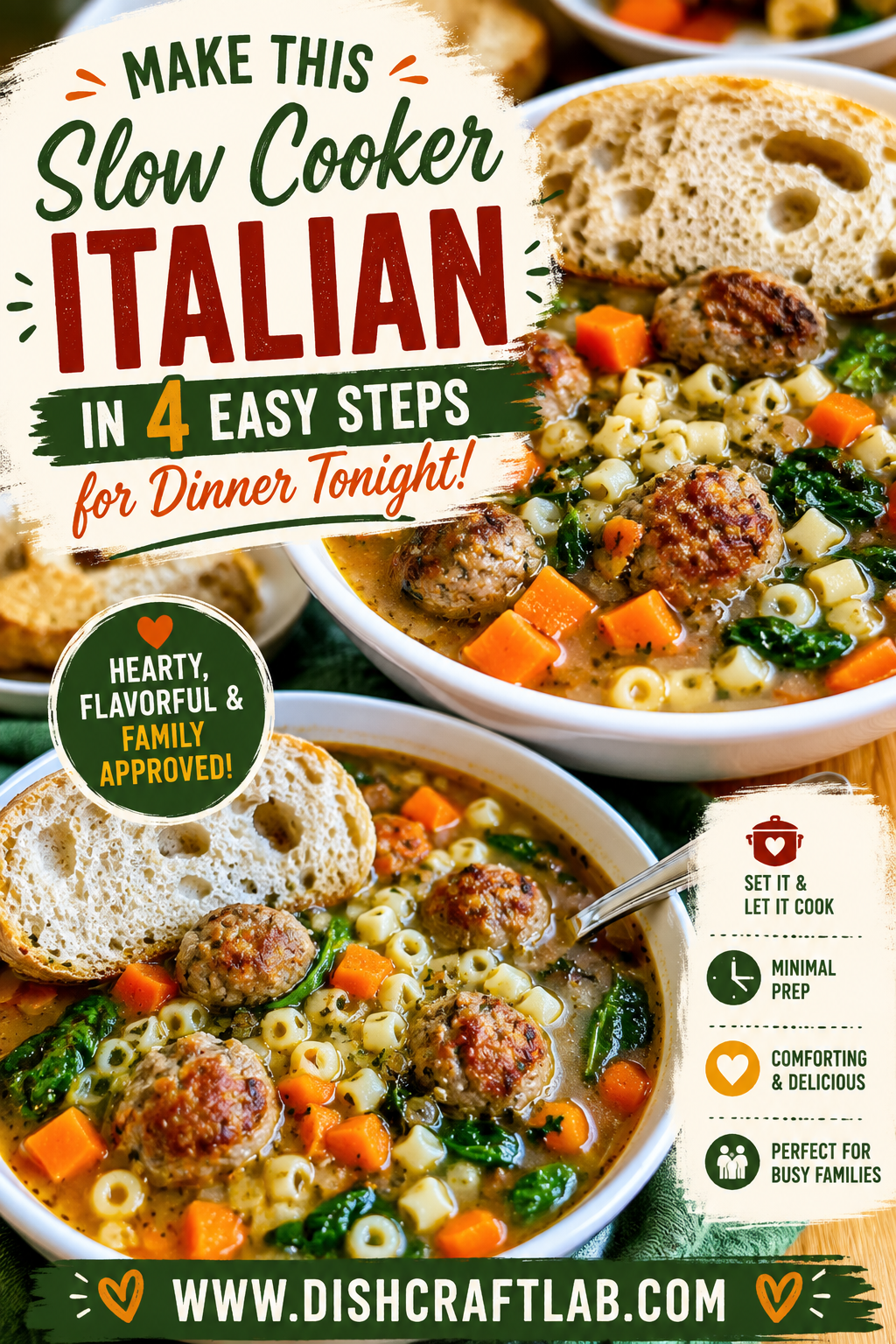 slow cooker italian wedding soup