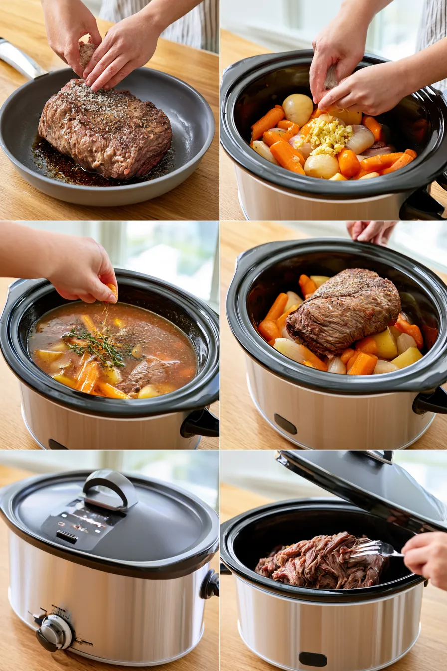 slow cooker pot roast