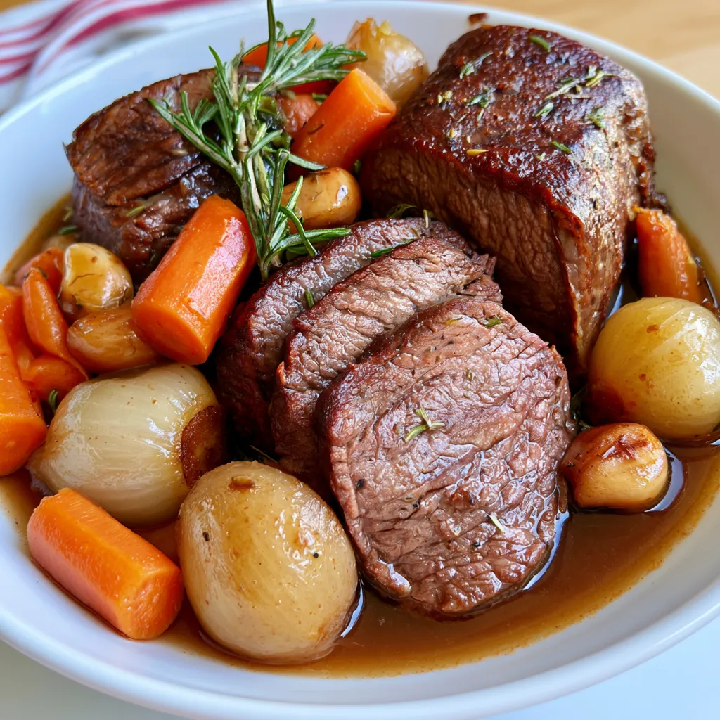 slow cooker red wine pot roast