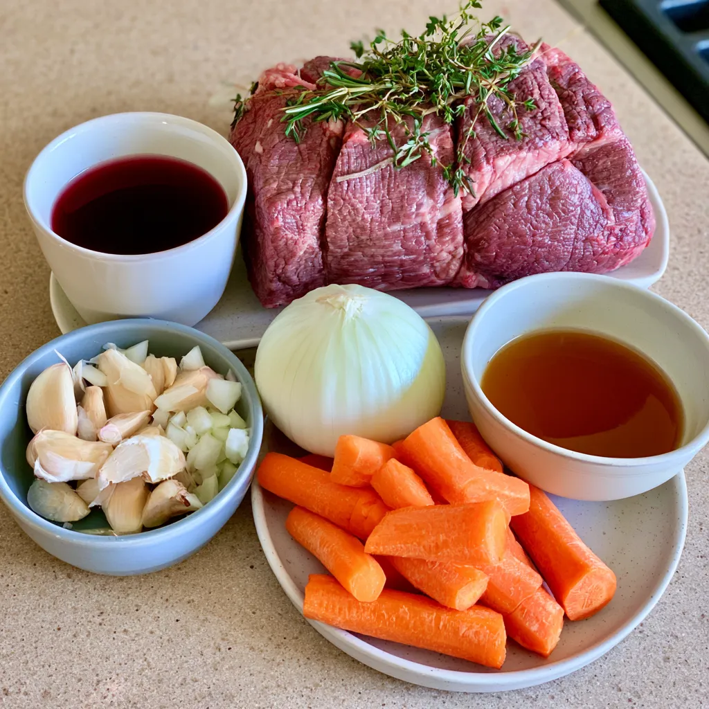 slow cooker red wine pot roast