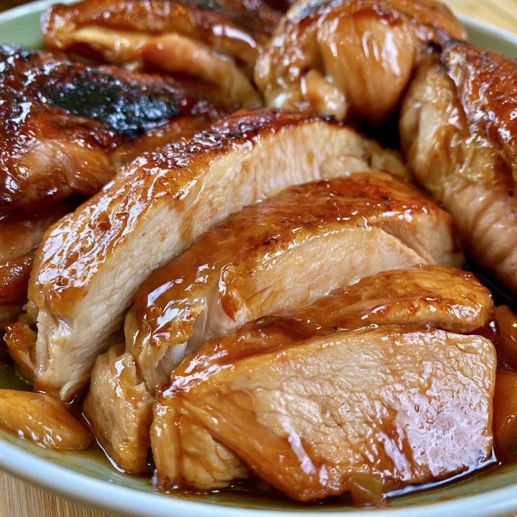 slow cooker sticky honey chicken
