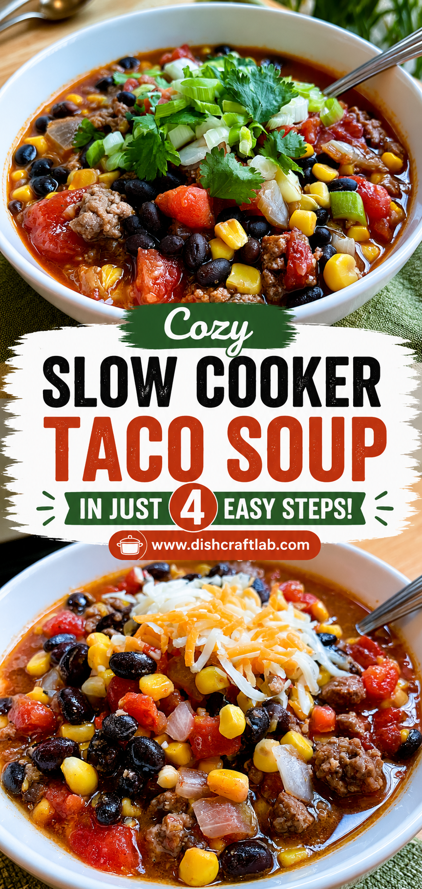 slow cooker taco soup