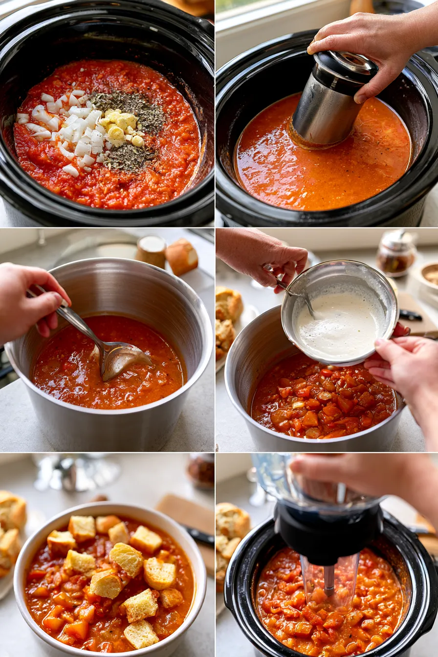 slow cooker tomato soup