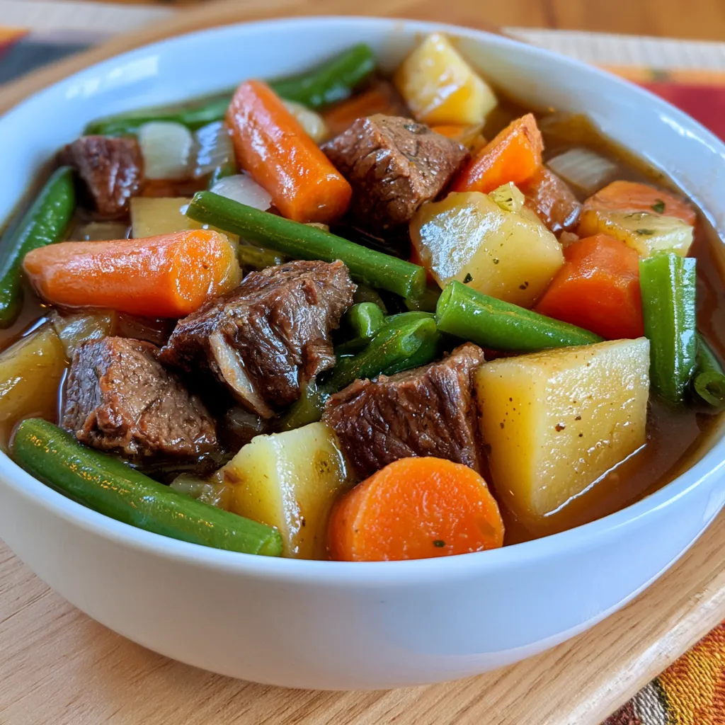slow cooker vegetable beef stew