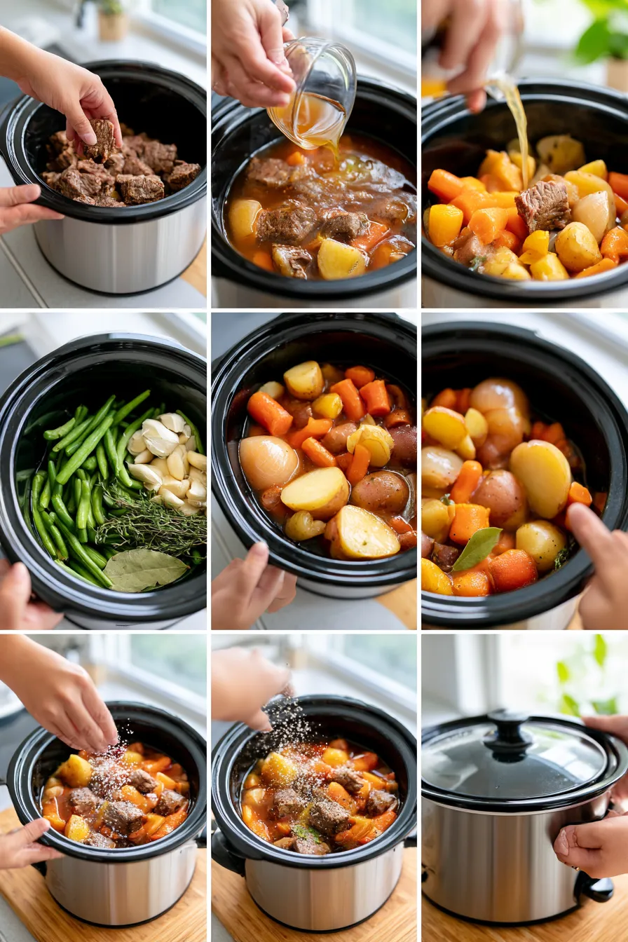 slow cooker vegetable beef stew