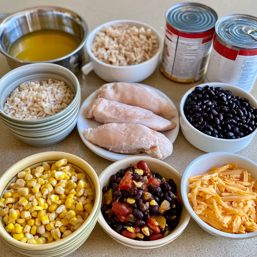 southwest crock pot chicken and rice