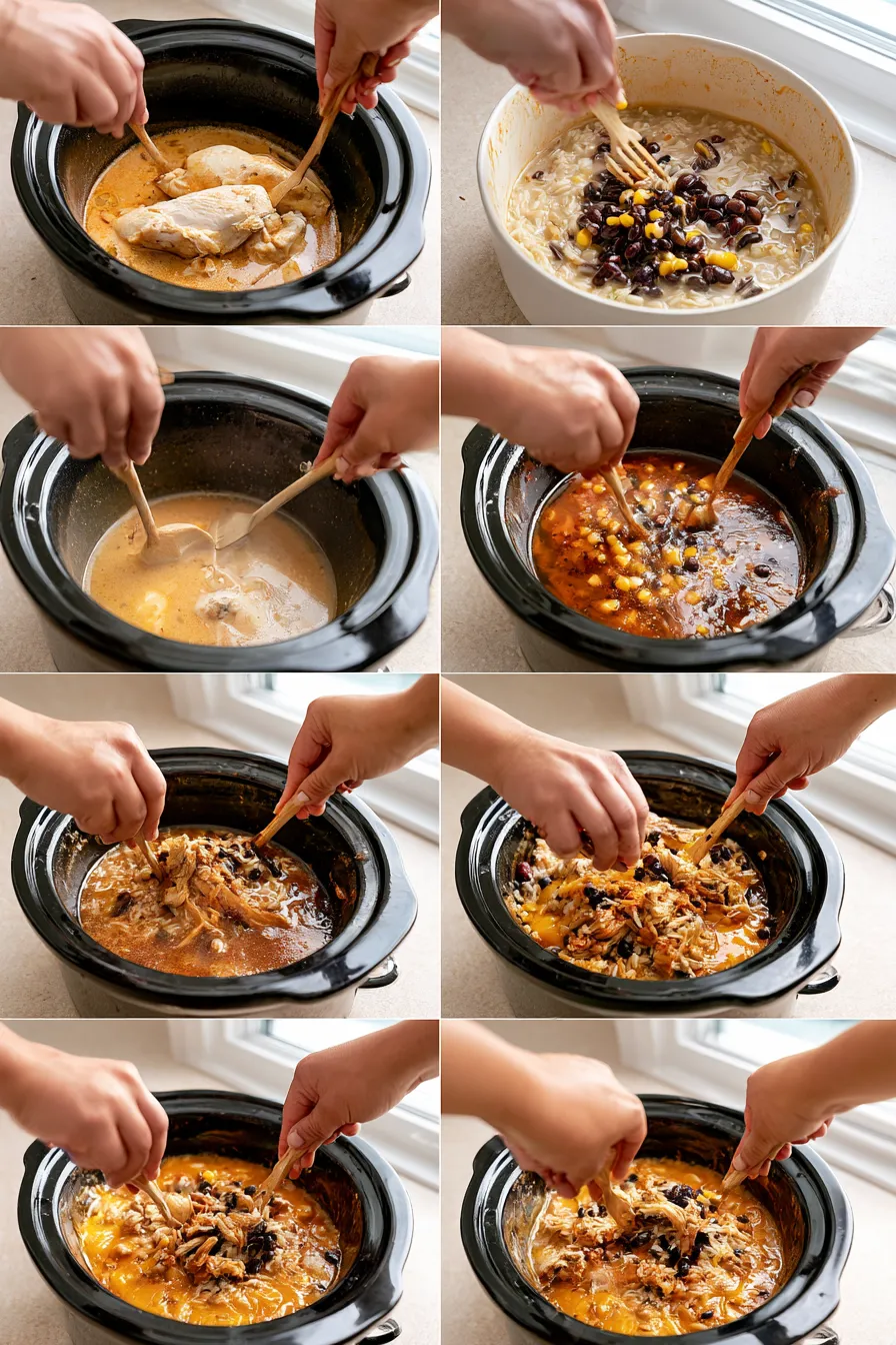 southwest crock pot chicken and rice