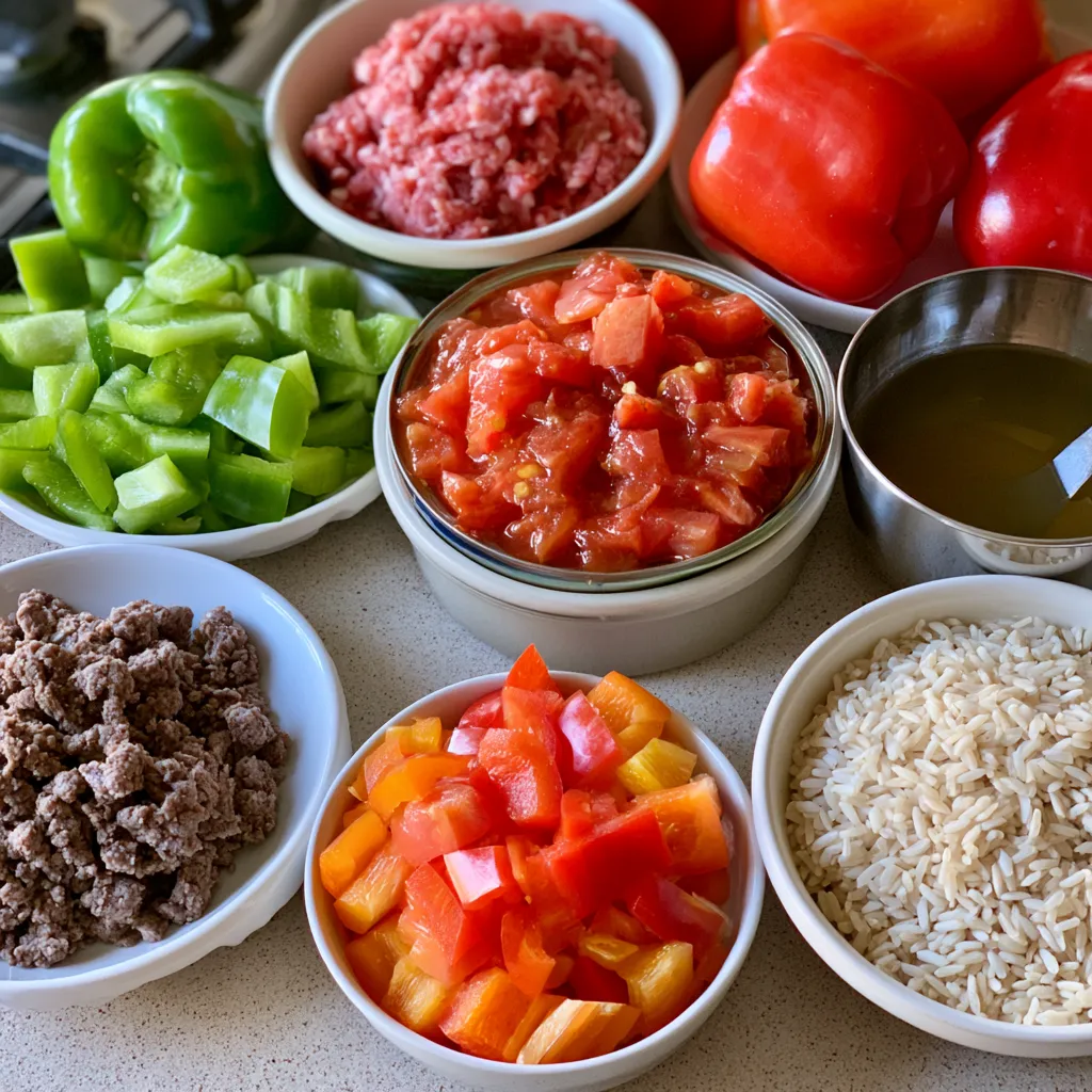 stuffed pepper soup crockpot style