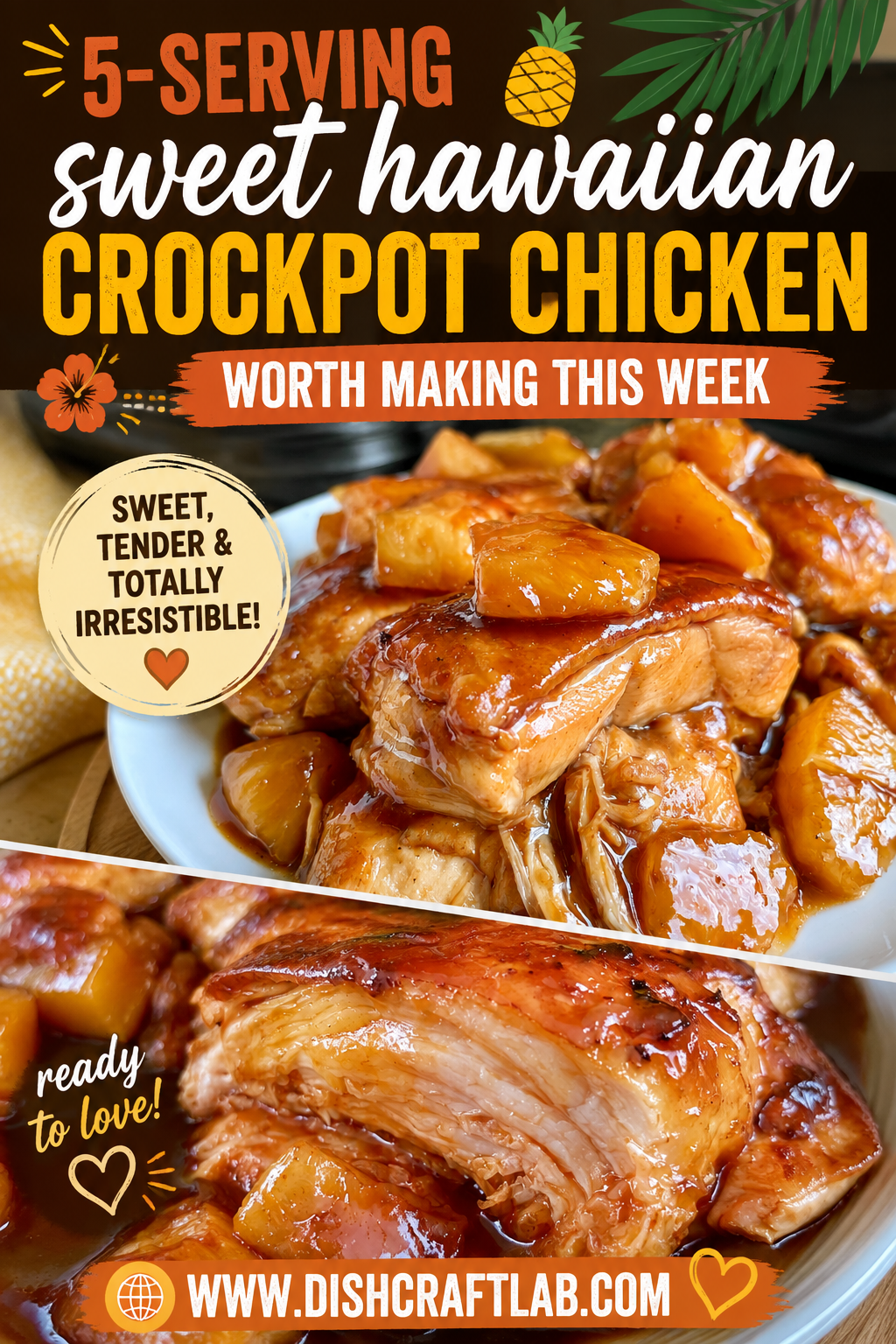 sweet hawaiian crockpot chicken