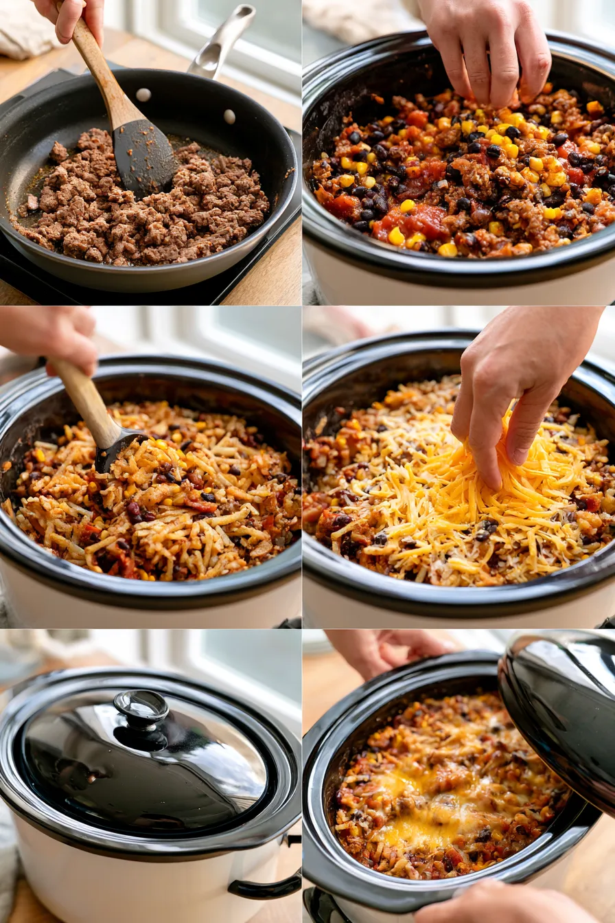 taco crock pot hashbrown casserole