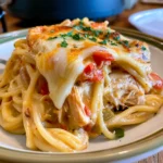 ultimate crock pot chicken spaghetti