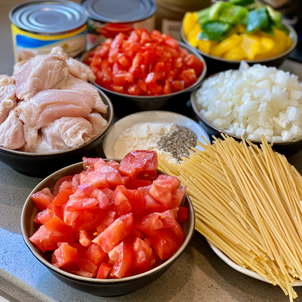 ultimate crock pot chicken spaghetti